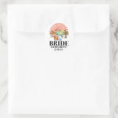 Bruid Bruidsmeisje Bruid Squad Scottsdale Bachelor Ronde Sticker (Tas)
