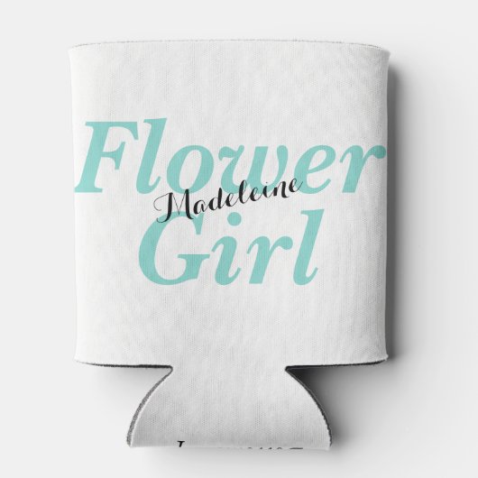 BRUID Bruidsmeisje Huwelijk Feestje Wees Mijn Bloe Blikjeskoeler (Achterkant)