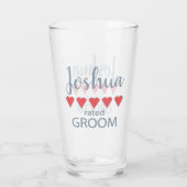 Bruid & Bruidsstoet 5 Hart Bruidegom Glas (Achterkant)