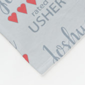 Bruid & Bruidsstoet 5 Hart Usher Fleece Deken (Hoek)