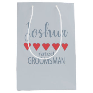 Bruid & Bruiloft 5 Hart Bruidsjonker Medium Cadeauzakje