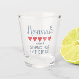 Bruid & Bruiloft 5 Hart Stiefmoeder van de Bruid Shot Glas