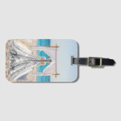 Bruid Bruiloft Dag Strand Bruiloft Fancy Gown Brid Bagagelabel (Voorkant (horizontaal))