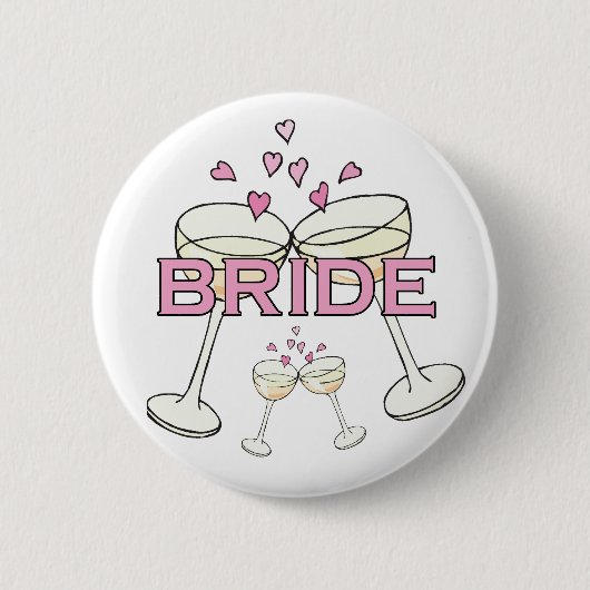 Bruid Bruiloft ID Button (Voorkant)