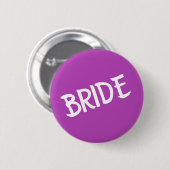 Bruid Button Violet Wit (Voorkant /achterkant)