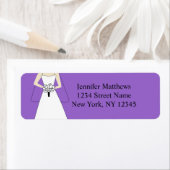 Bruid Clipart Bruiloft Retouradres Labels (Insitu)