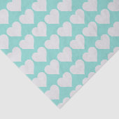 BRUID & CO. Blauw en zilveren harten tissuepapier (Detail)