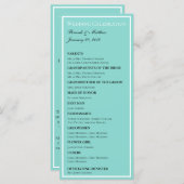 Bruid & Co Wedding Suite Elegante Ceremonie Bruid Programma (Voorkant / Achterkant)