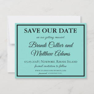 Bruid & Co Wedding Suite Modern Blauwgroen Blauw Save The Date