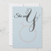 BRUID & CO Ze zei ja! Diamanten verlovingsring Kaart (Voorkant)