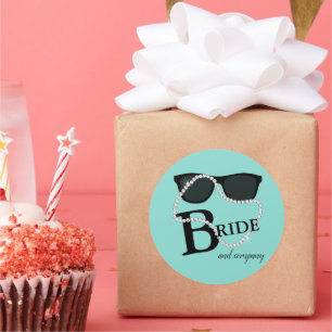 Bruid & Company Diamonden Tiara Feestje Ronde Sticker