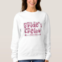 bruid crew schattig sweatshirt