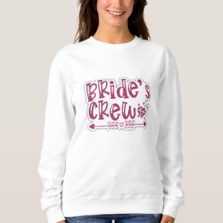 bruid crew schattig sweatshirt