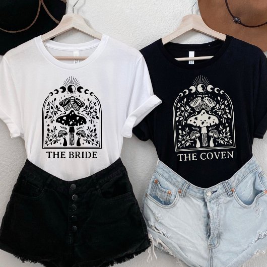 Bruid Dark Boho Coven Bachelorette T-shirt