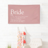 Bruid Definitie Bruidsfeest Dusty Rose Spandoek (Insitu)