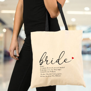 Bruid Definitie Bruidsfeest Huwelijk Tote Bag
