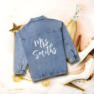 Bruid Denim Jas, Gepersonaliseerd gepersonaliseerd Jacket