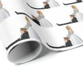 bruid dragggroom cadeaupapier (Rol Hoek)