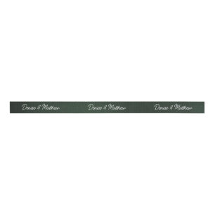 Bruid en bruidegom Emerald Grosgrain Lint