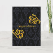 Bruid en bruidegom gefeliciteerd kaart (Voorkant)