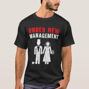 Bruid en bruidegom huwelijksdag huwelijk net getro t-shirt