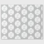 Bruid en bruidegom ingelijst bruids bruiloft cadeaupapier (Vlak)