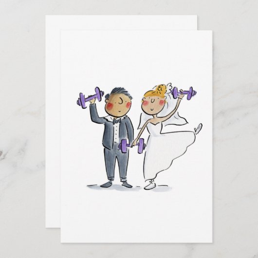 Bruid en Bruidegom  Kaart (Voorkant / Achterkant)