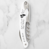 Bruid en bruidegom kurkentrekker (Achterkant)