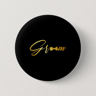 Bruid en Bruidegom Man en Vrouw Overeenkomstige Tr Ronde Button 5,7 Cm