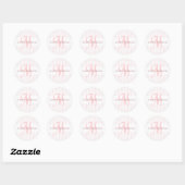 Bruid en bruidegom monogram letter m zegel (Vel)