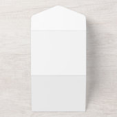 Bruid en Bruidegom Na Elopement Feest All In One Uitnodiging (Buitenkant)