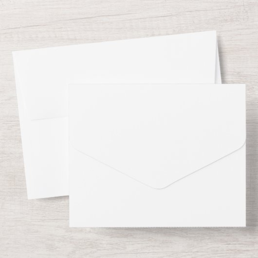 Bruid en Bruidegom Na Elopement Feest All In One Uitnodiging (Achterkant)