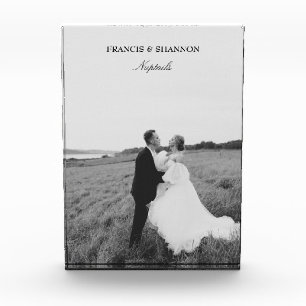 Bruid en bruidegom Nuptails Wedding Photo Block Fotoblokken