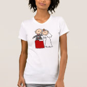 bruid en bruidegom Shirt (Voorkant)