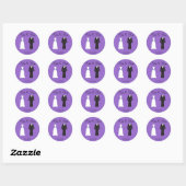 Bruid en bruidegom Stickers (Vel)