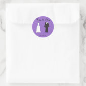 Bruid en bruidegom Stickers (Tas)