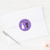 Bruid en bruidegom Stickers (Envelop)