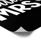 bruid en bruidegom trouwdag huwelijk net getrouwd poster (Hoek)