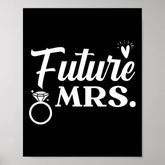 bruid en bruidegom trouwdag huwelijk net getrouwd poster (Voorkant)