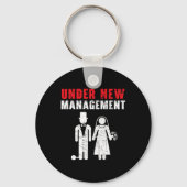 bruid en bruidegom trouwdag huwelijk net getrouwd sleutelhanger (Voorkant)