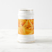 Bruid en bruidegom Trouwdatum Stein Oranje Rozen Bierpul (Center)