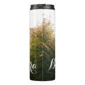 Bruid en bruidegom zoenen thermosbeker (Achterkant)