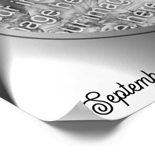 Bruid en bruidegomFrame Creëer Uw eigen foto Poster (Hoek)