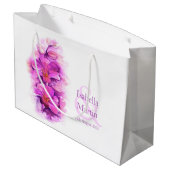 Bruid en bruidegom's bruiloft gunst cadeau tas large cadeauzakje (Achterkant Gekanteld)