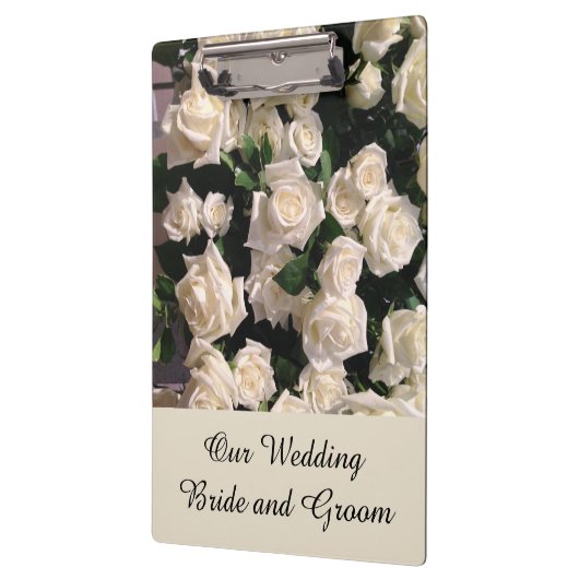  bruid- en bruine rozenweddenschap klembord (Links)