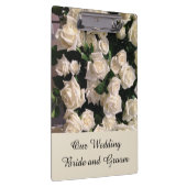  bruid- en bruine rozenweddenschap klembord (Rechts)