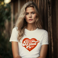 Bruid En Team Bruid Bachelorette Retro Hart
