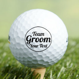 Bruid en team bruidegom beste cadeau voor groomsme golfballen
