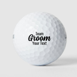 Bruid en team bruidegom beste cadeau voor groomsme golfballen