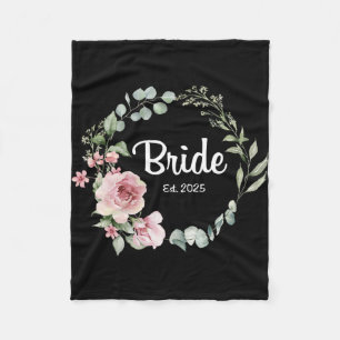 Bruid Est. 2025 Bruids Wedding Matching Gifts Vrou Fleece Deken